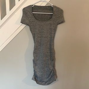 Ruched Stretchy Open Back Bodycon Dress